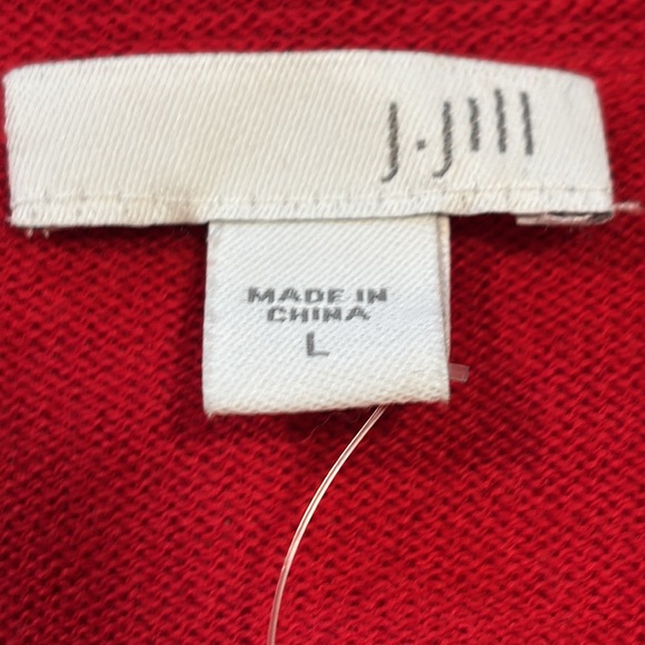 J. Jill Perfect Red Crewneck Tunic Sweater NWT - Picture 6 of 10